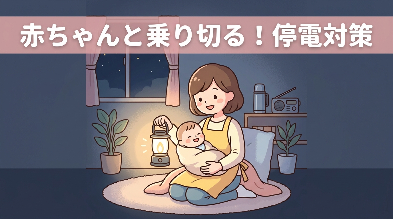 子育て家庭の防災対策！赤ちゃんと停電を乗り切るコツ