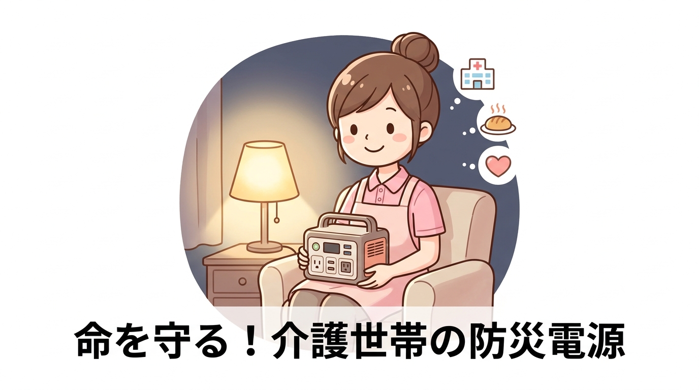 高齢者・介護世帯の防災電源対策が必要な理由