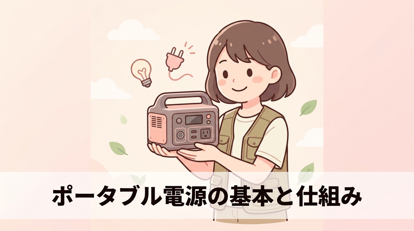 ポータブル電源とは？基礎知識と仕組みを解説