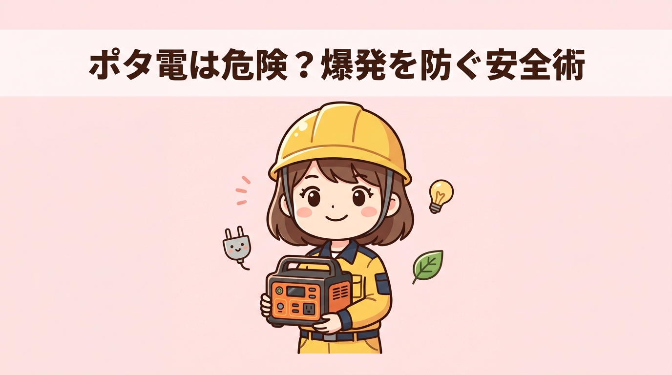 ポータブル電源は危険？発火・爆発リスクと安全な使い方