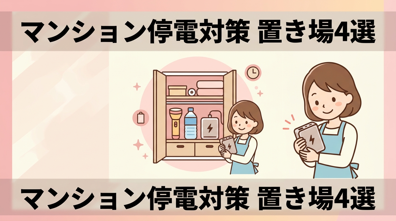 マンションの停電対策に最適な置き場所4選