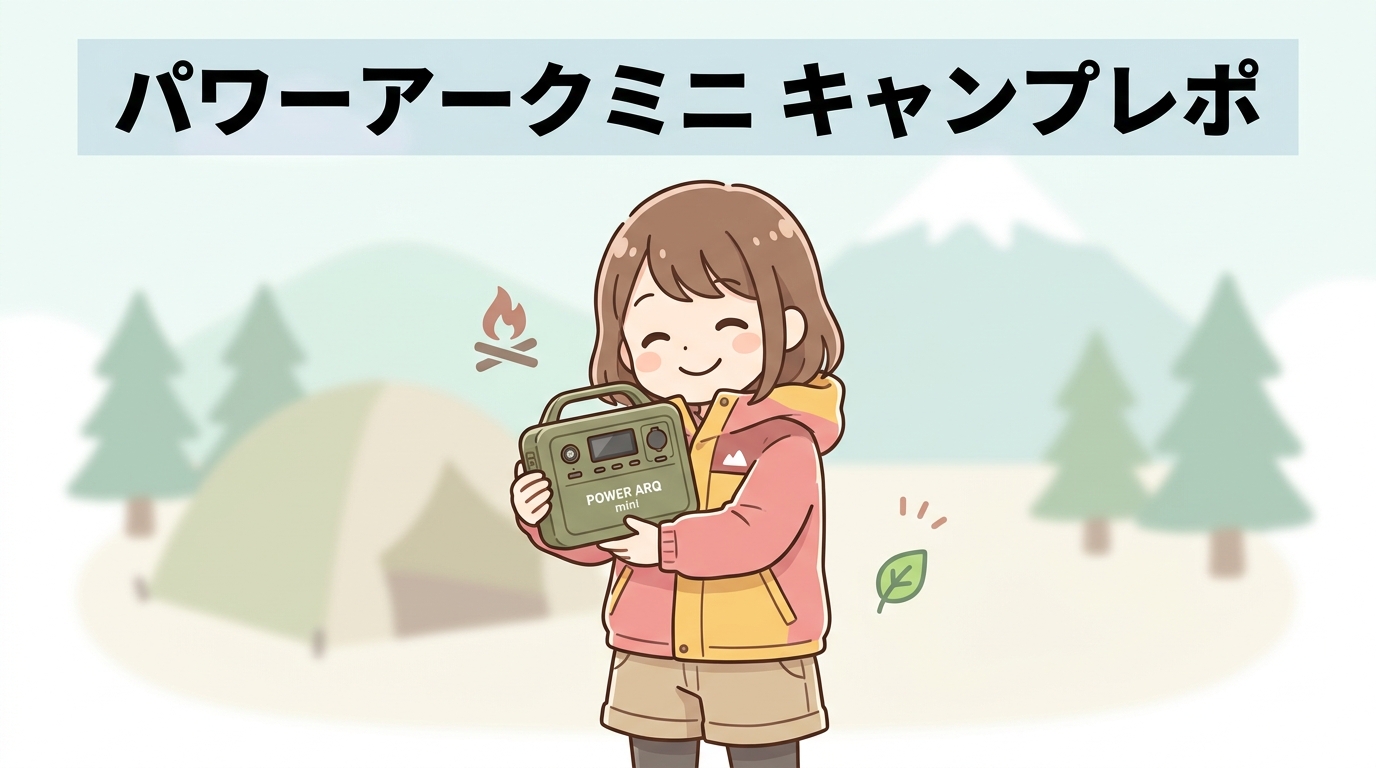powerarq miniをキャンプで使ったレビュー