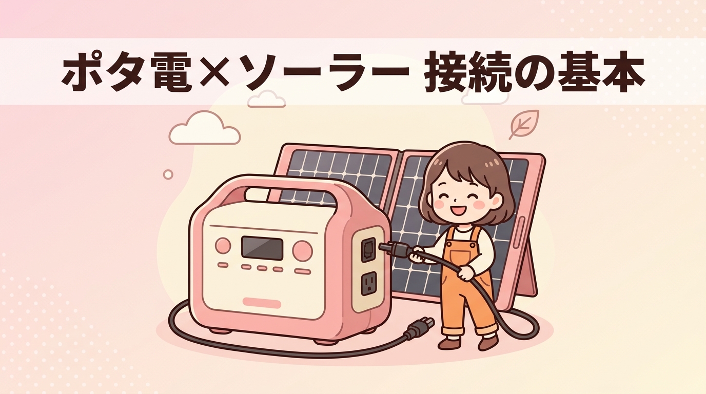 ポータブル電源 ソーラーパネル つなぎ方の基本