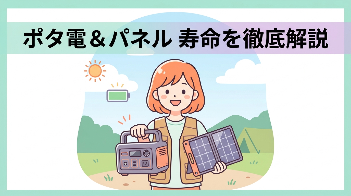 ポータブル電源と太陽光パネルの寿命を徹底解説