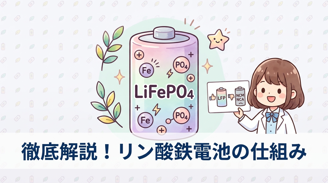 リン酸鉄リチウムイオン電池の基本と仕組み