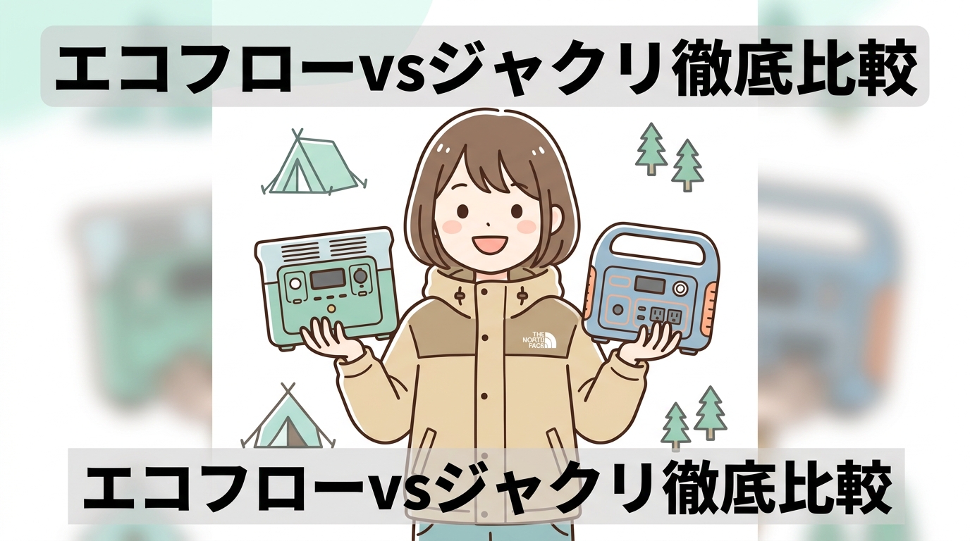 EcoFlow vs Jackeryどっちがいい？徹底比較