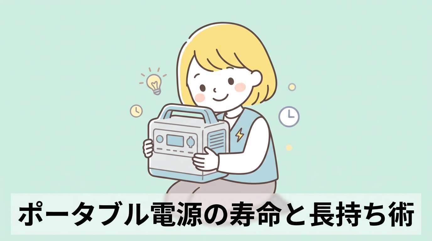 ポータブル電源は何年使える？寿命と長持ちさせる方法