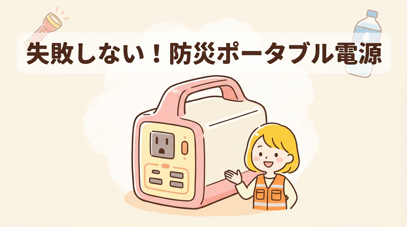 失敗しない防災用ポータブル電源の選び方