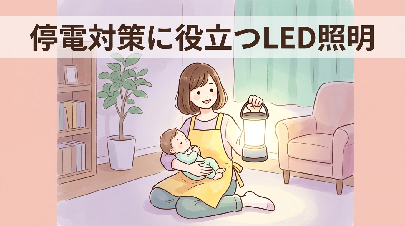 停電対策に役立つLED照明と電源の選び方4つ