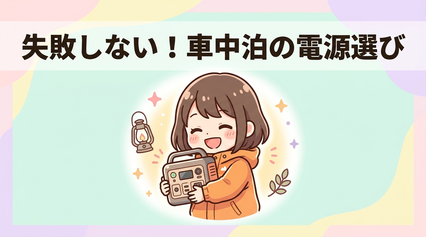 車中泊で失敗しないポータブル電源の選び方