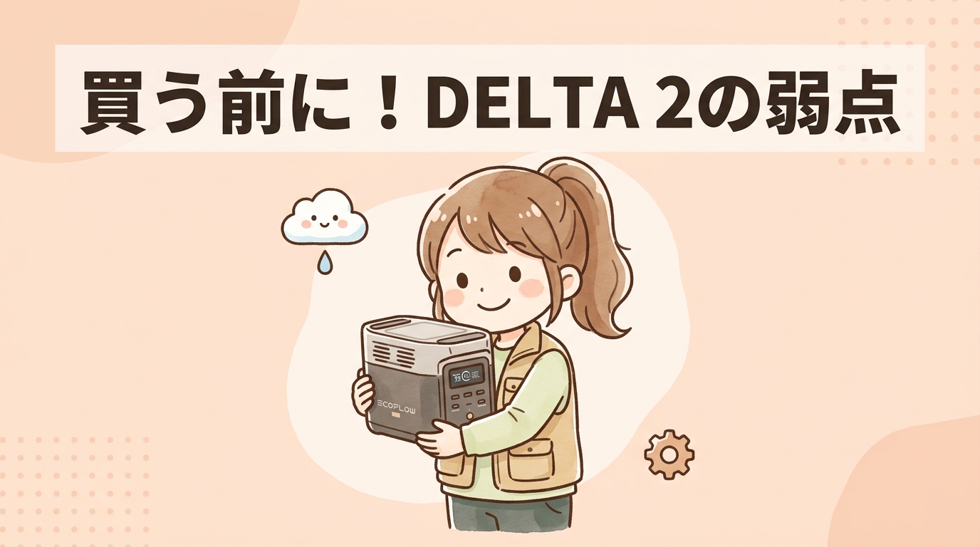 EcoFlow DELTA 2のデメリット