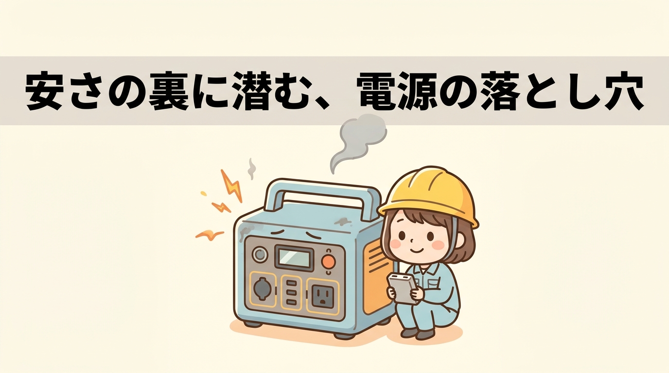 安全性が低いポータブル電源のデメリット