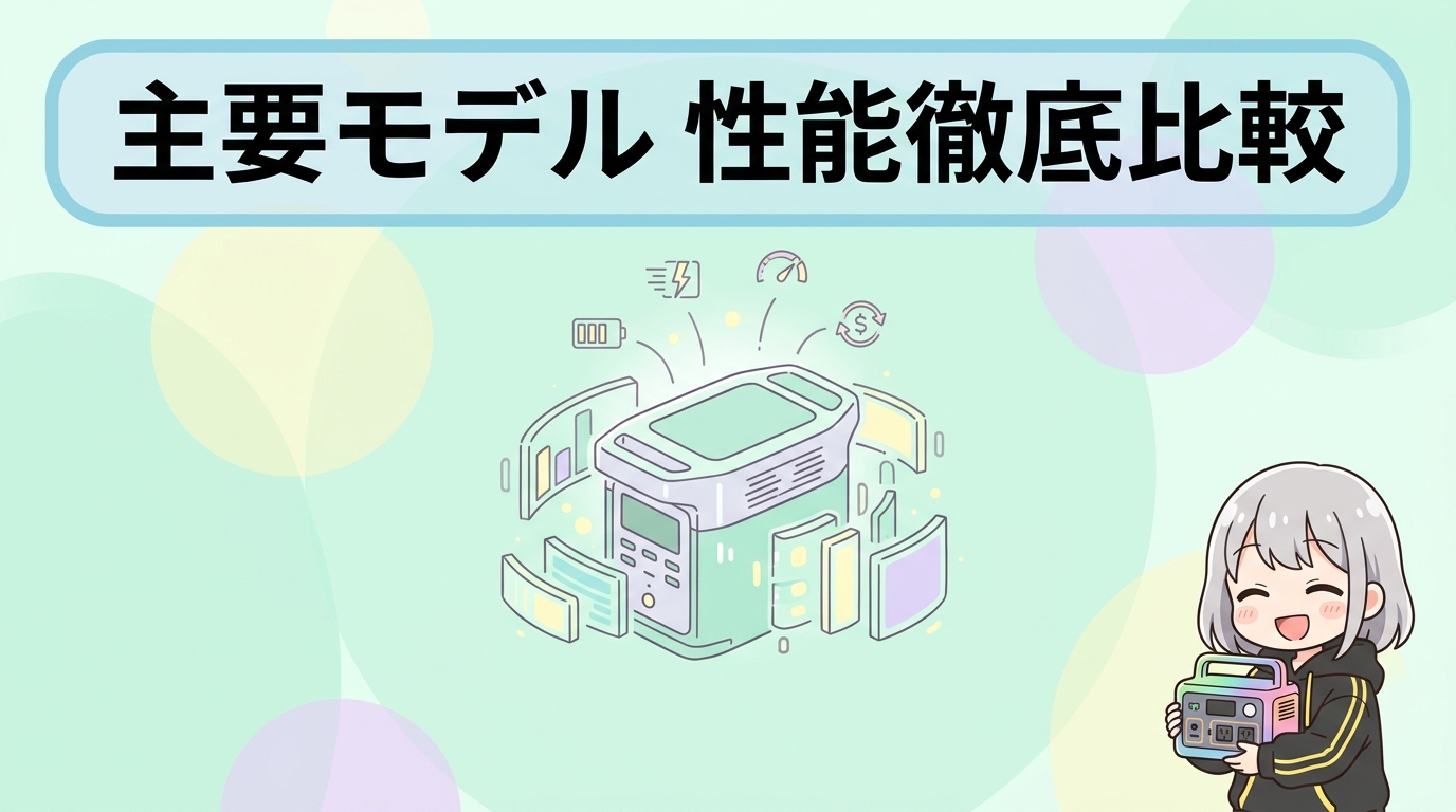 主要モデルの基本スペックを比較