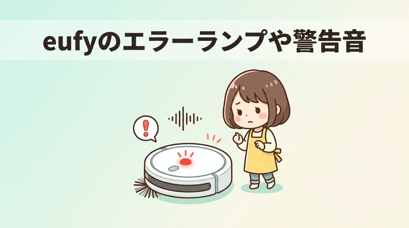 eufyのエラーランプや警告音による故障診断