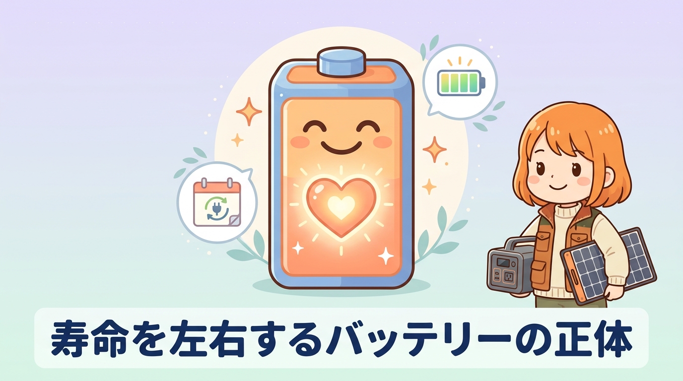 ポータブル電源の寿命を決める内部バッテリー