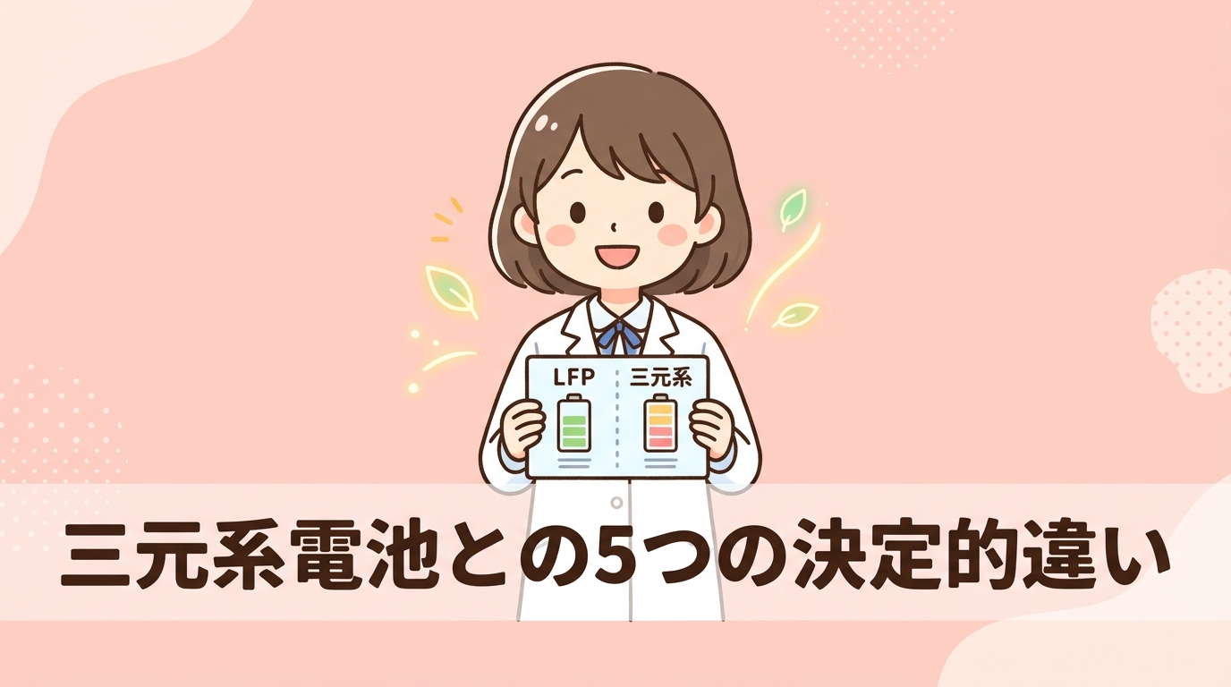 三元系リチウム電池との5つの違い