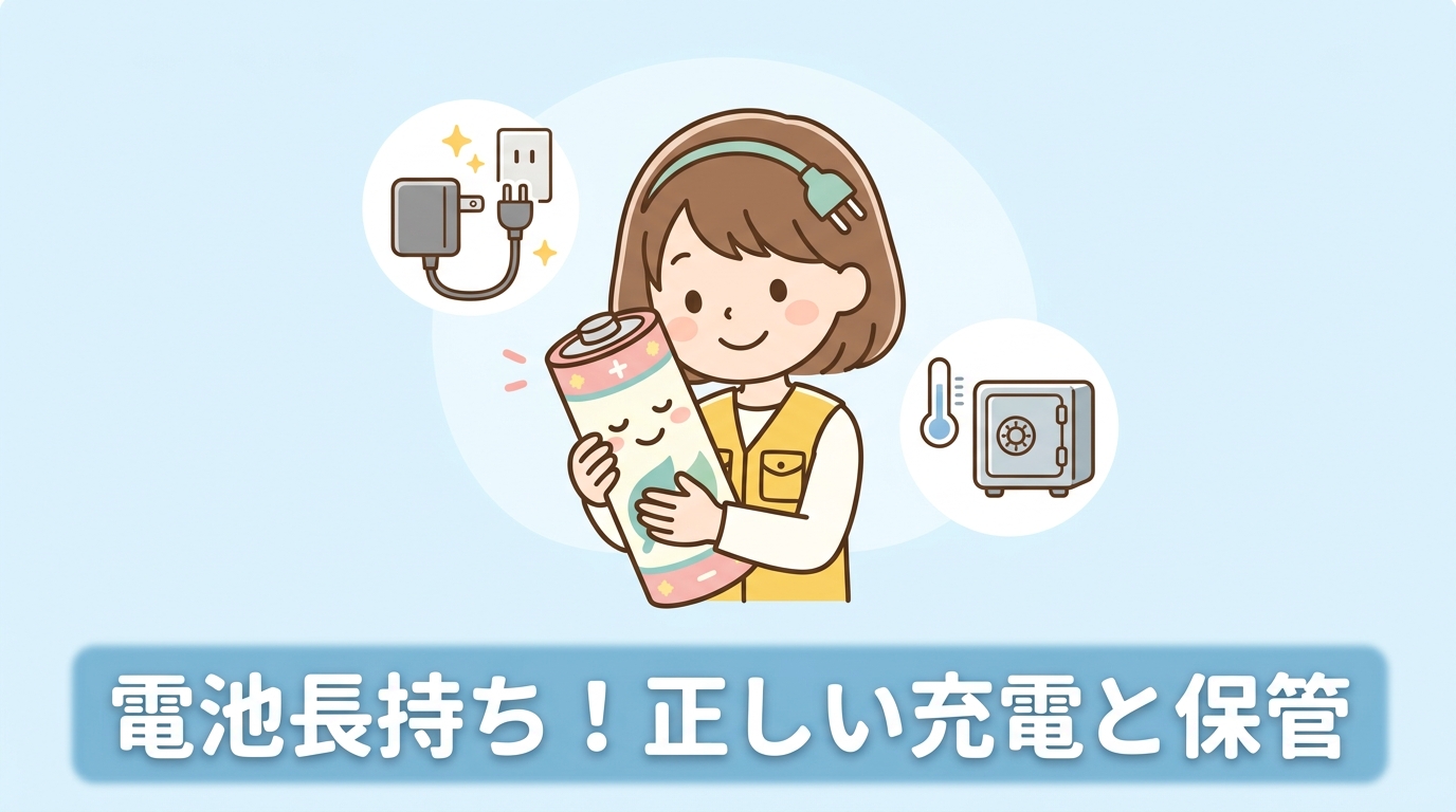 バッテリー寿命を延ばす充電と保管のコツ