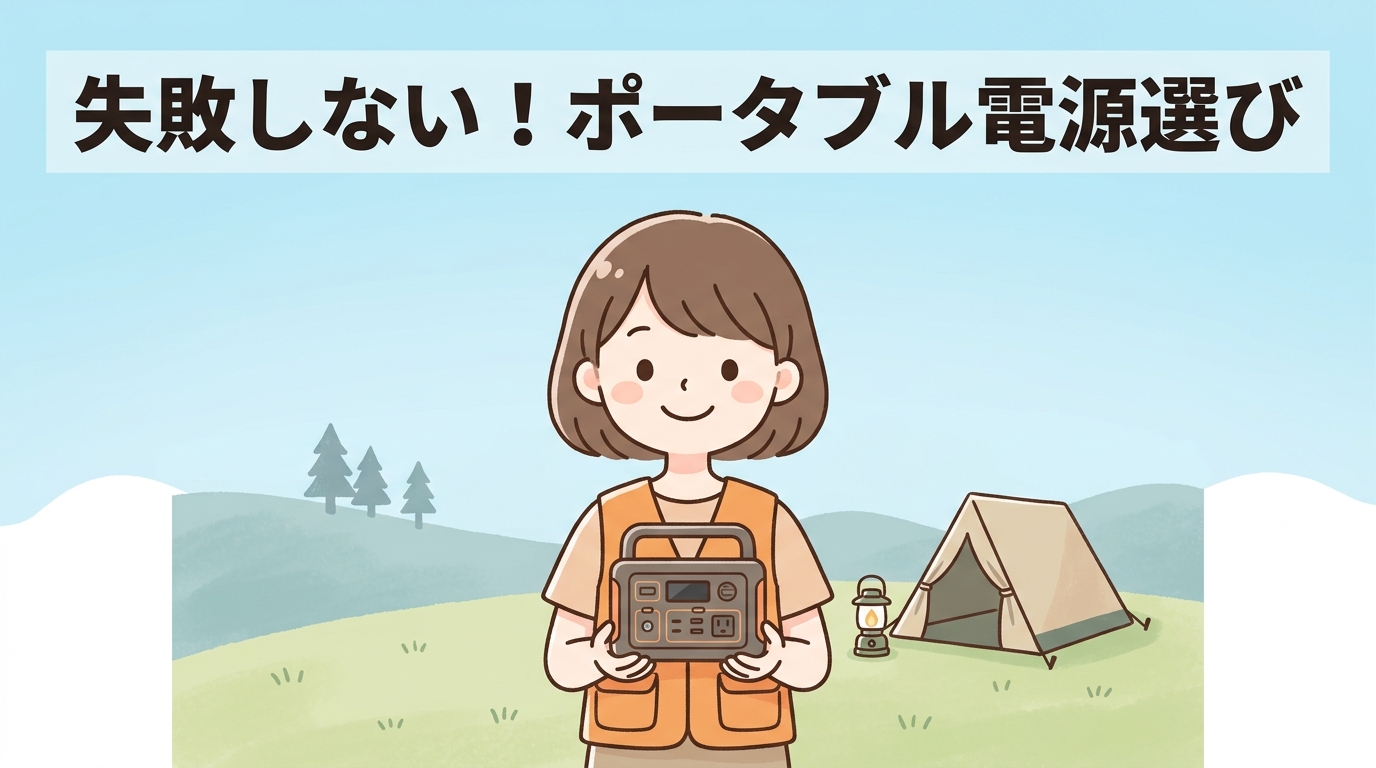 ポータブル電源の選び方｜容量・出力・電池の種類