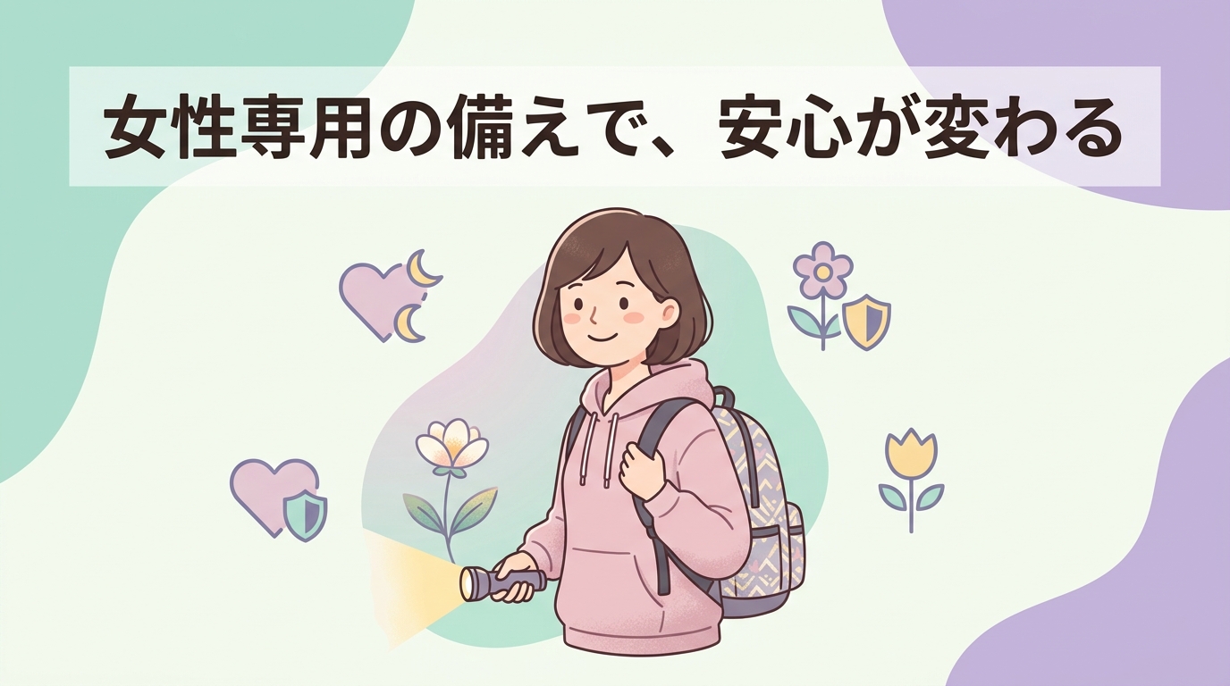 女性向け防災セットを準備するメリット