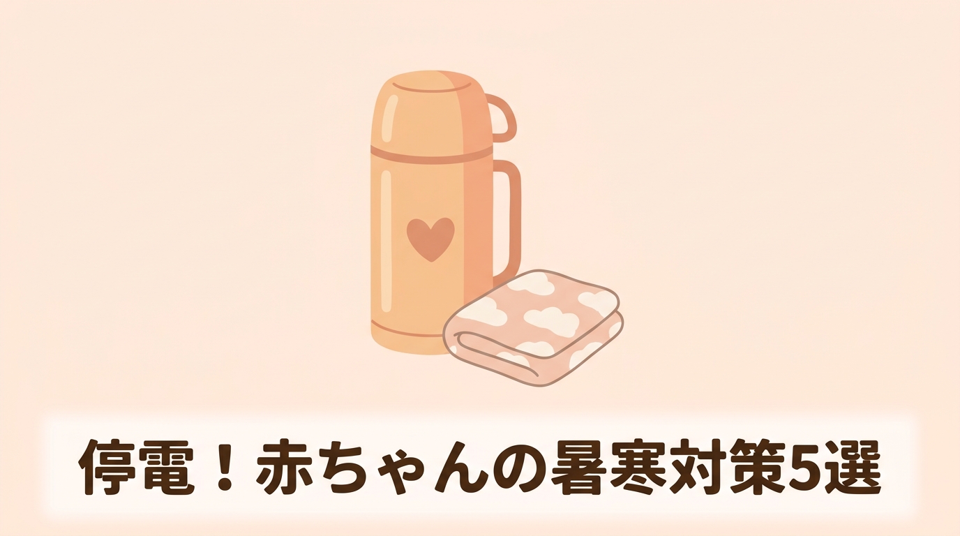 停電中の赤ちゃんの暑さ・寒さ対策に役立つ5選