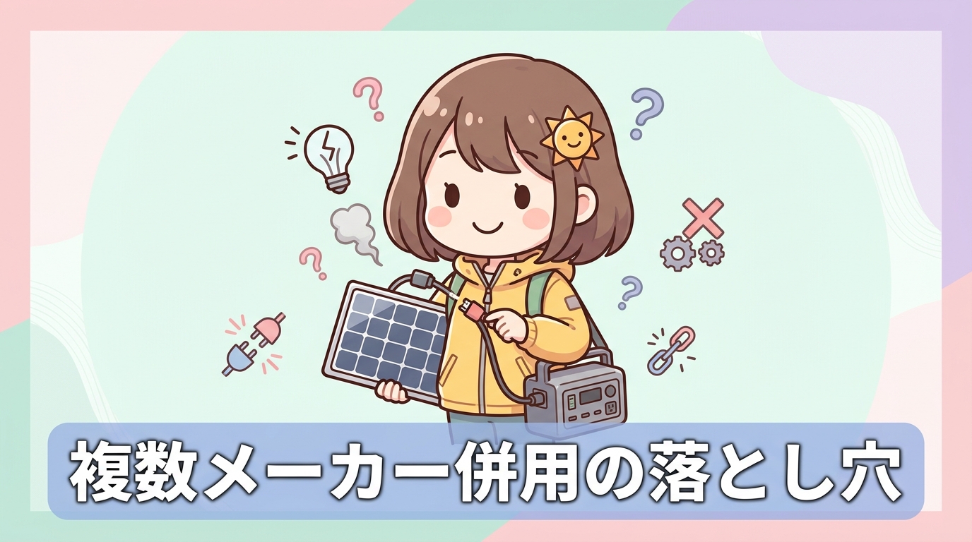 異なるメーカーを組み合わせる際のデメリット