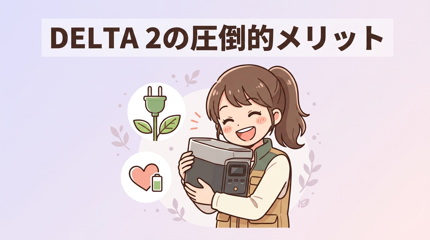 EcoFlow DELTA 2のメリット