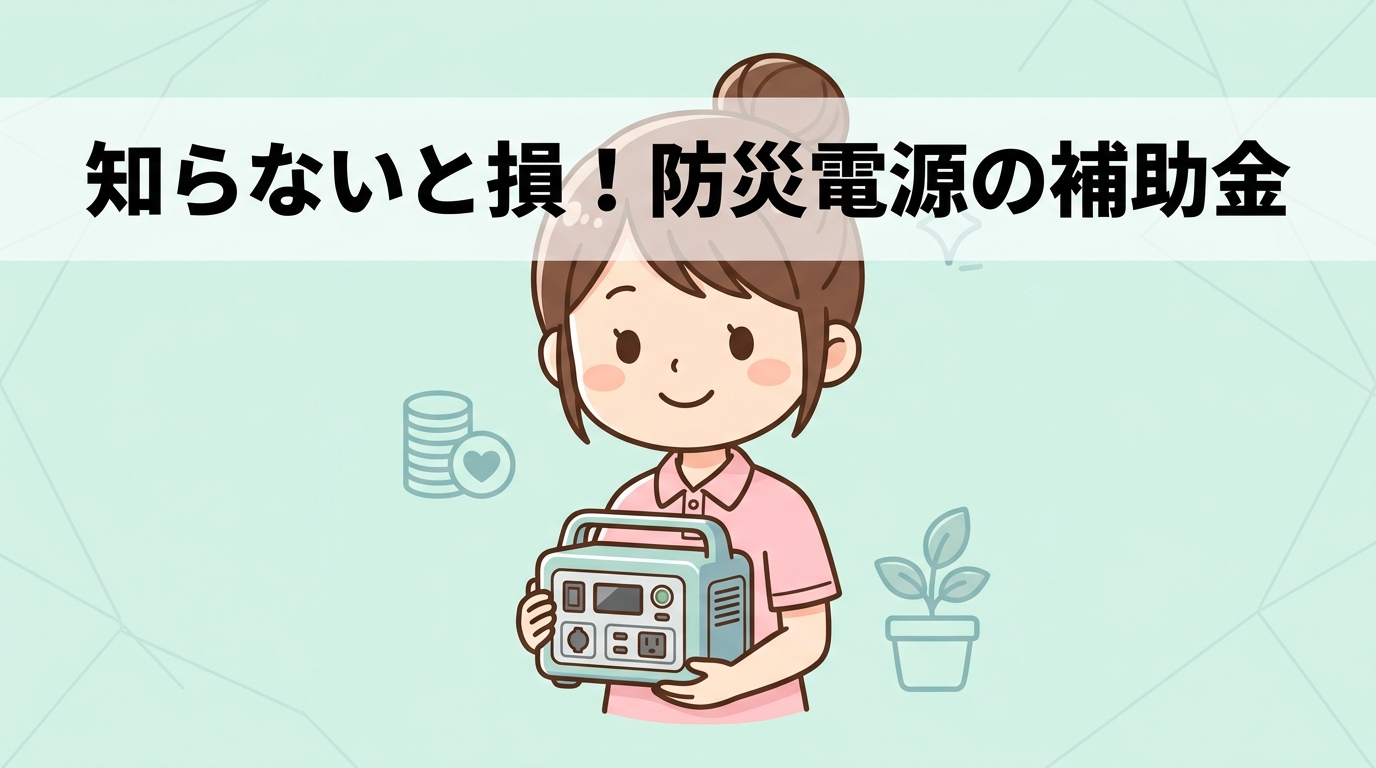 防災電源の購入時に使える補助金制度