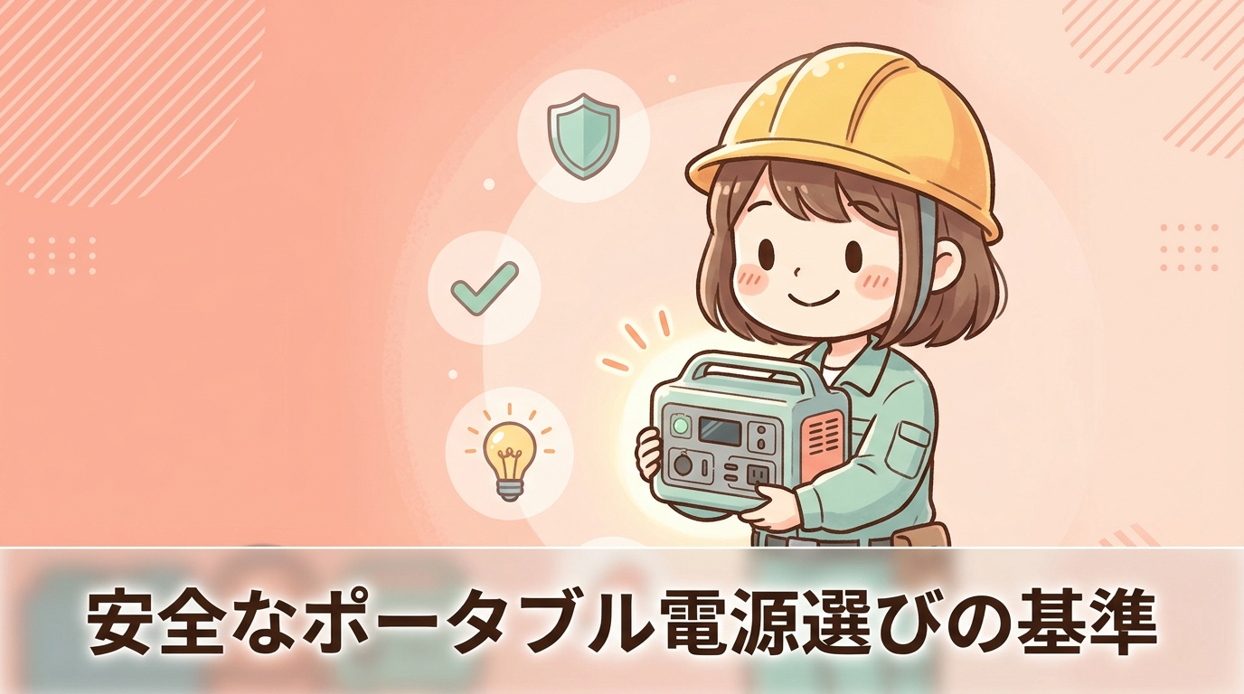 安全なポータブル電源選びで確認すべき基準