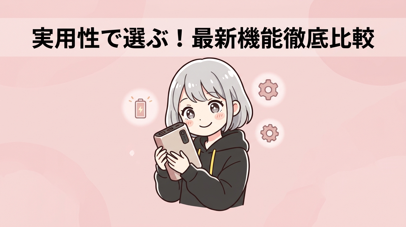 実使用に関わる最新機能を比較