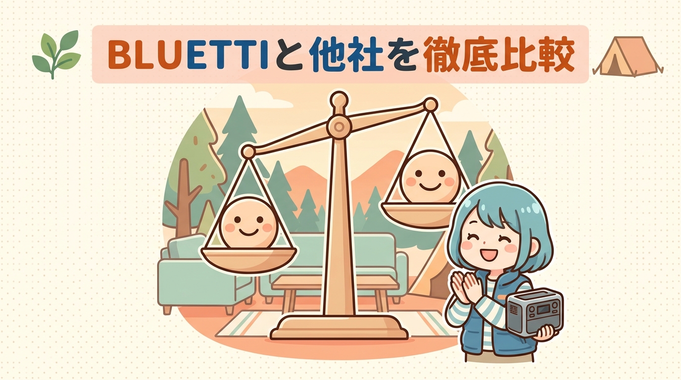 BLUETTIと他社ポータブル電源を比較