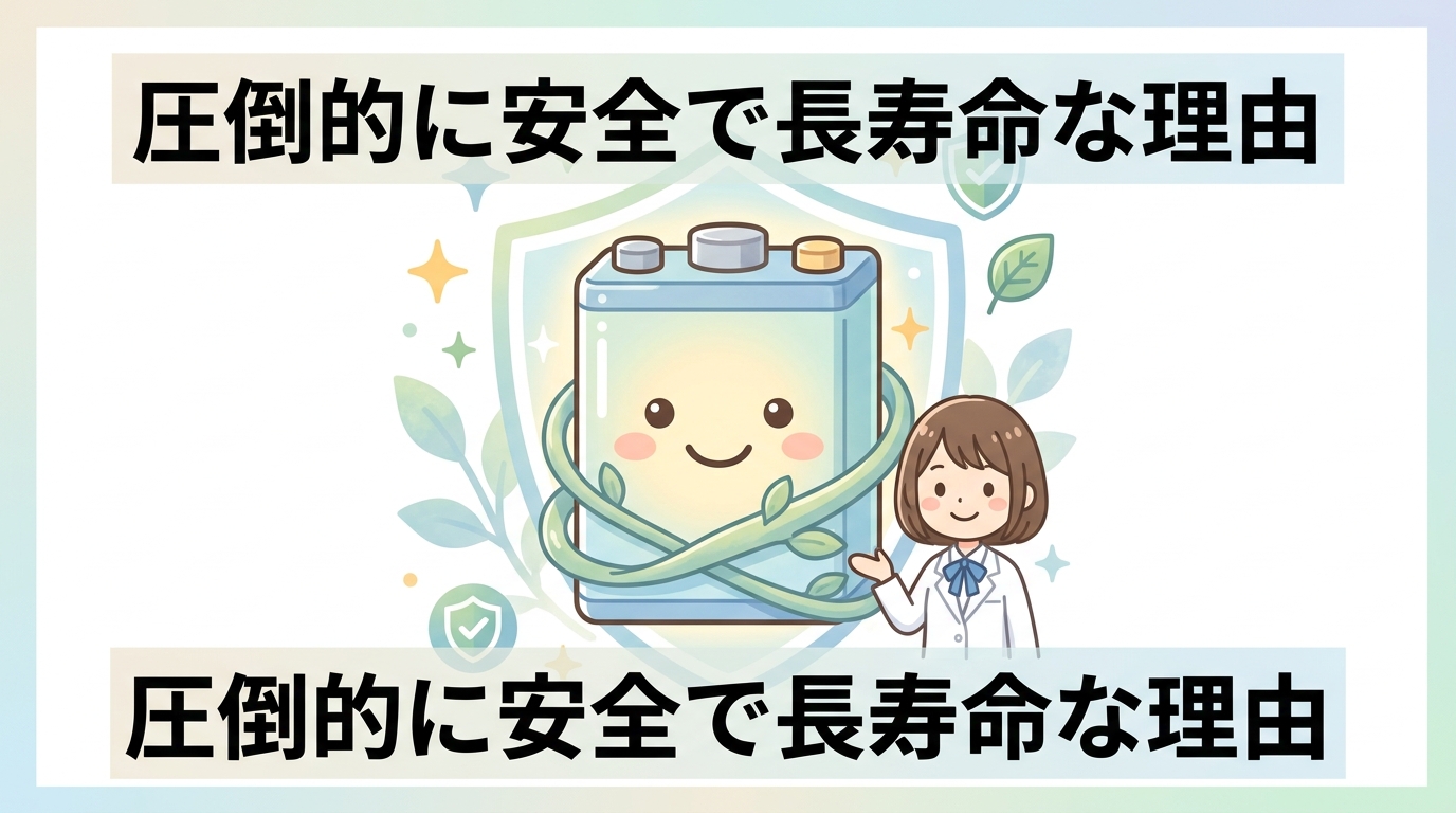 圧倒的な安全性と長寿命を実現する理由