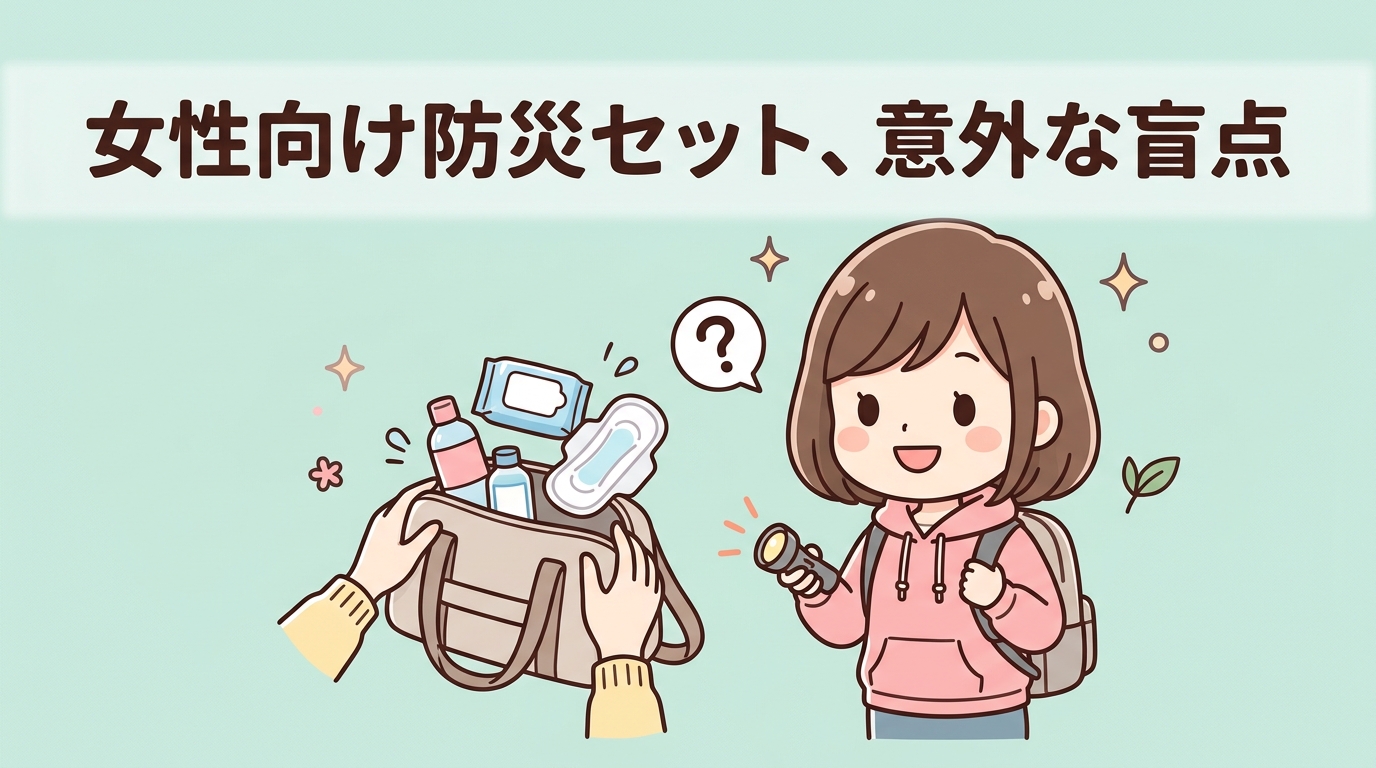 女性向け防災セットを準備するデメリット