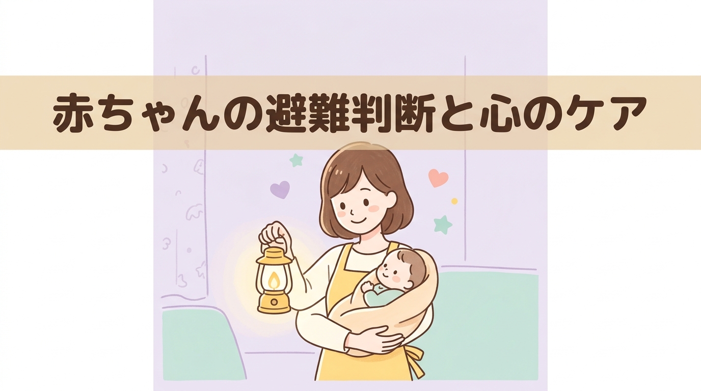 赤ちゃんの安全を守るための避難判断と心のケア