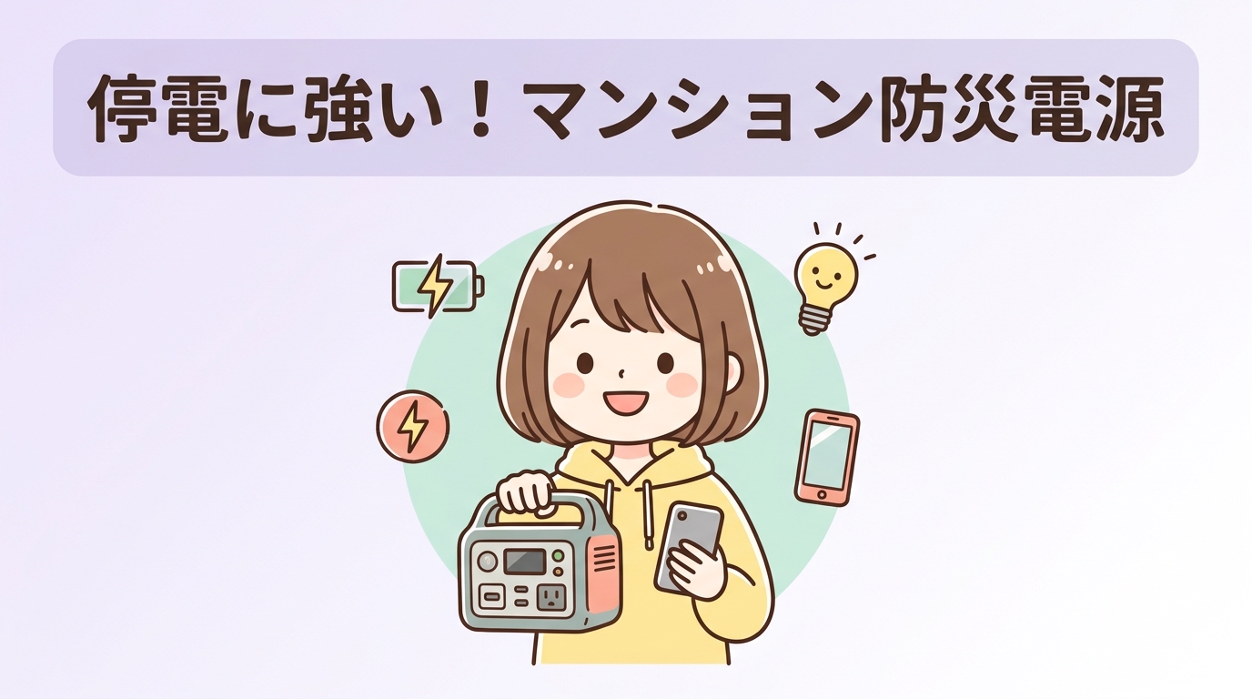 マンションで防災電源を備えるメリット