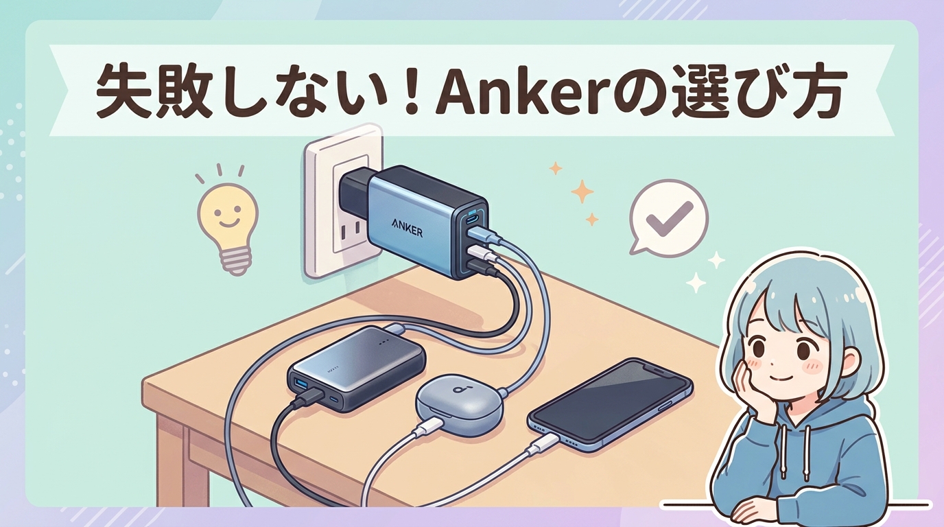 失敗しない充電対応Anker製品の選び方