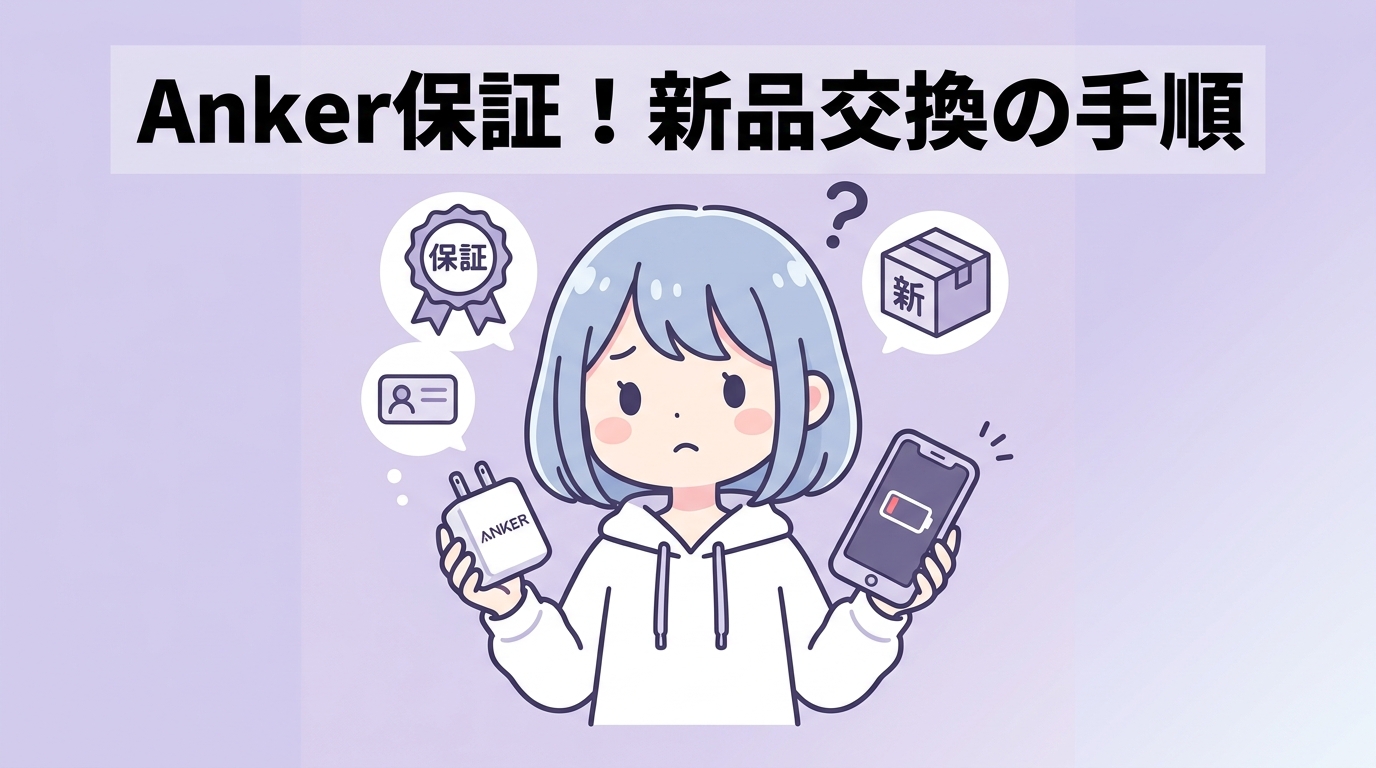 anker独自の保証制度と新品交換の手順