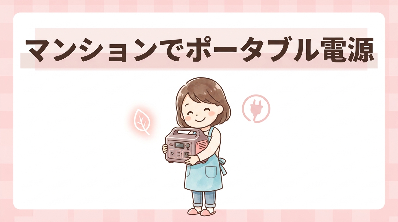 マンションでポータブル電源を活用するメリット5つ