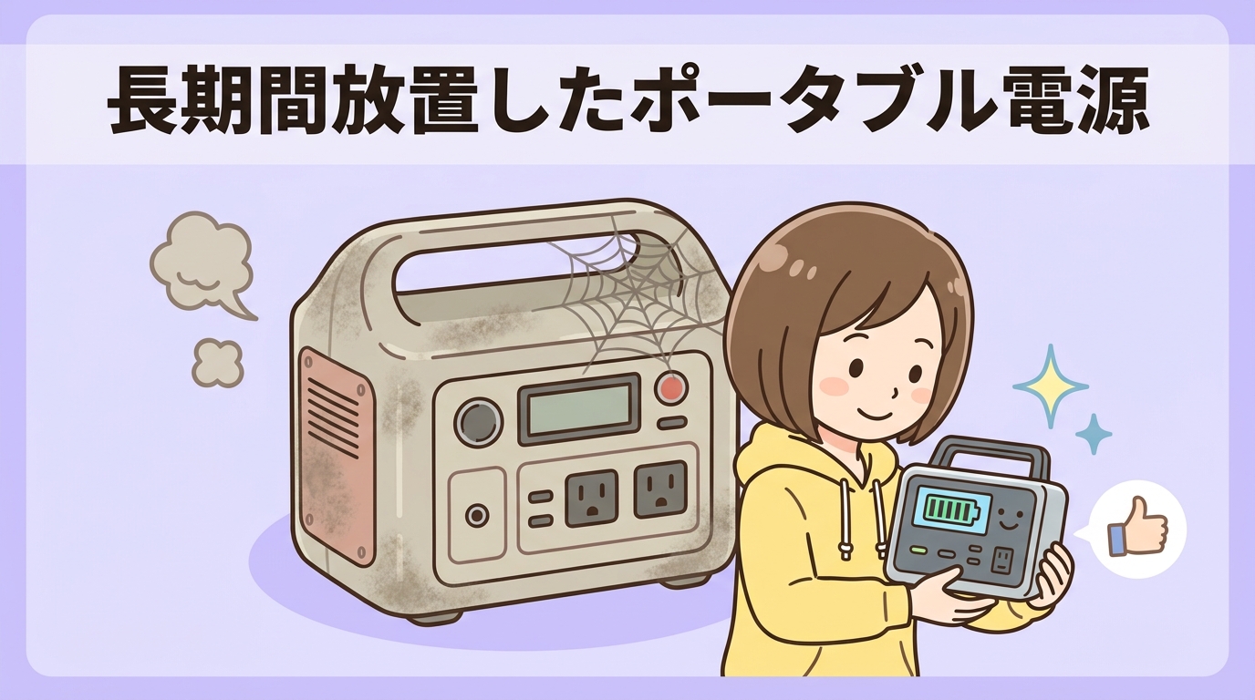 長期間放置したポータブル電源を廃棄・買い替える基準