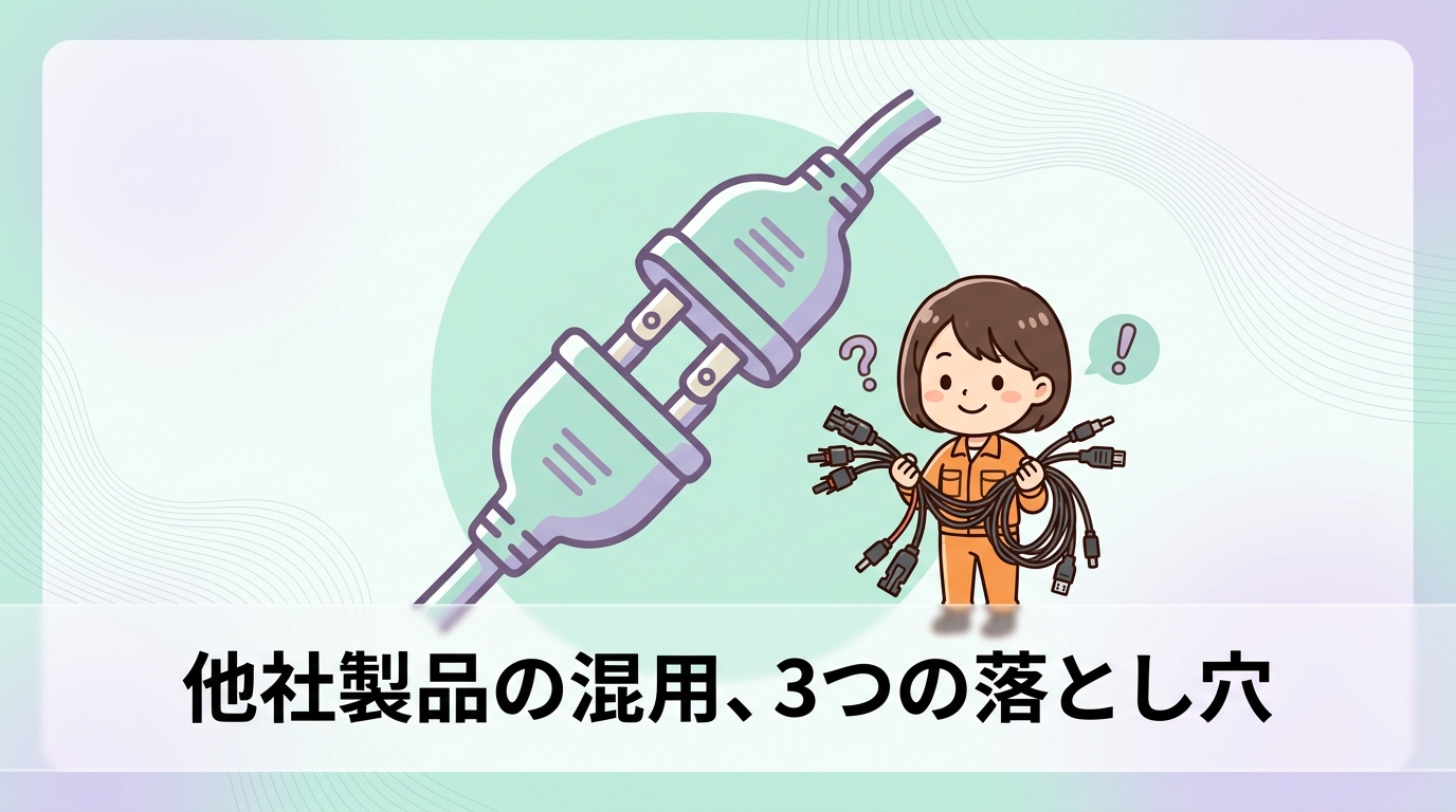 他社製品を混用する3つのデメリット