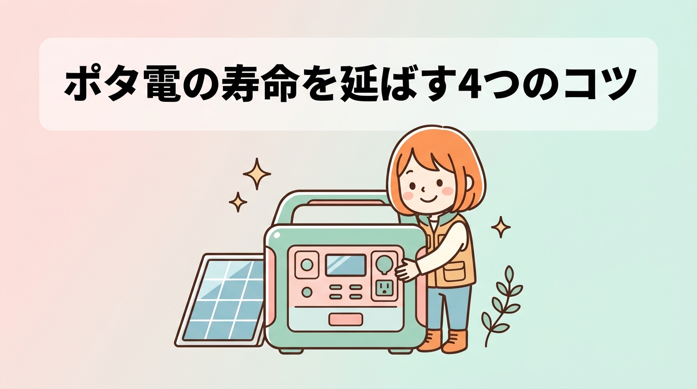 ポータブル電源の寿命を延ばす4つの管理術