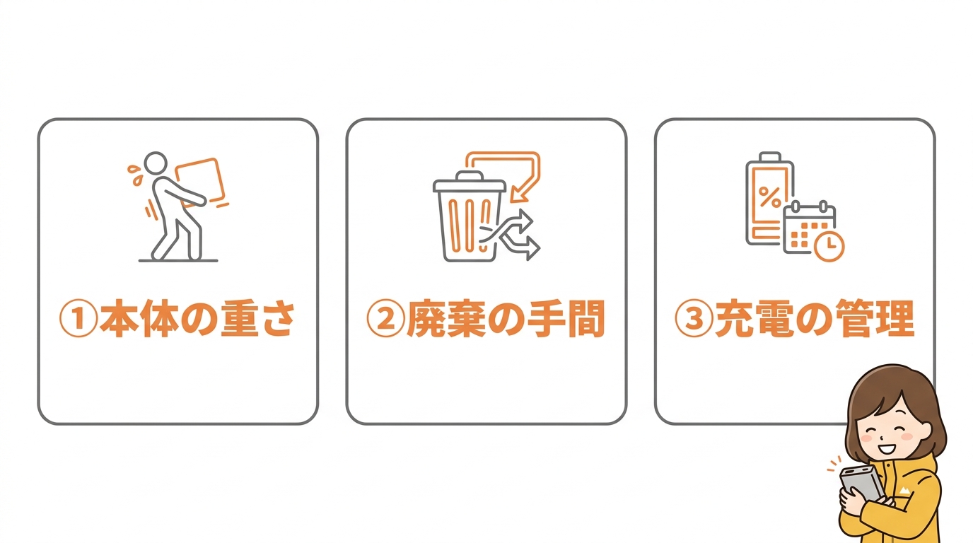 購入前に確認すべき3つのデメリット