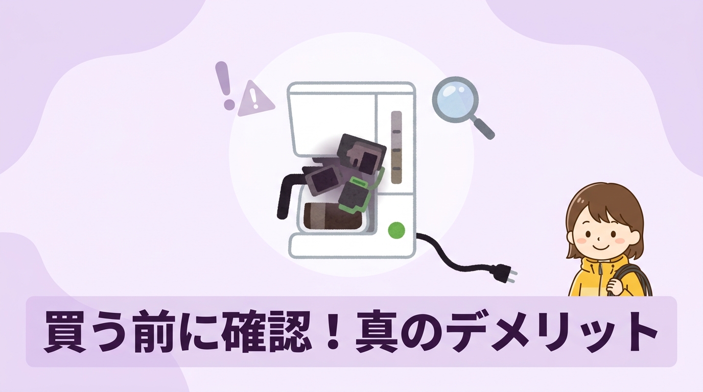 購入前に確認すべき製品のデメリット