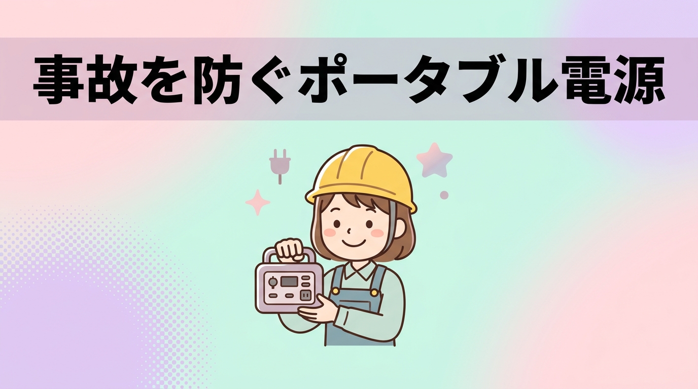事故を防ぐポータブル電源の安全な使い方