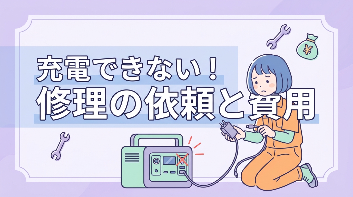 充電できない時の修理依頼と費用目安