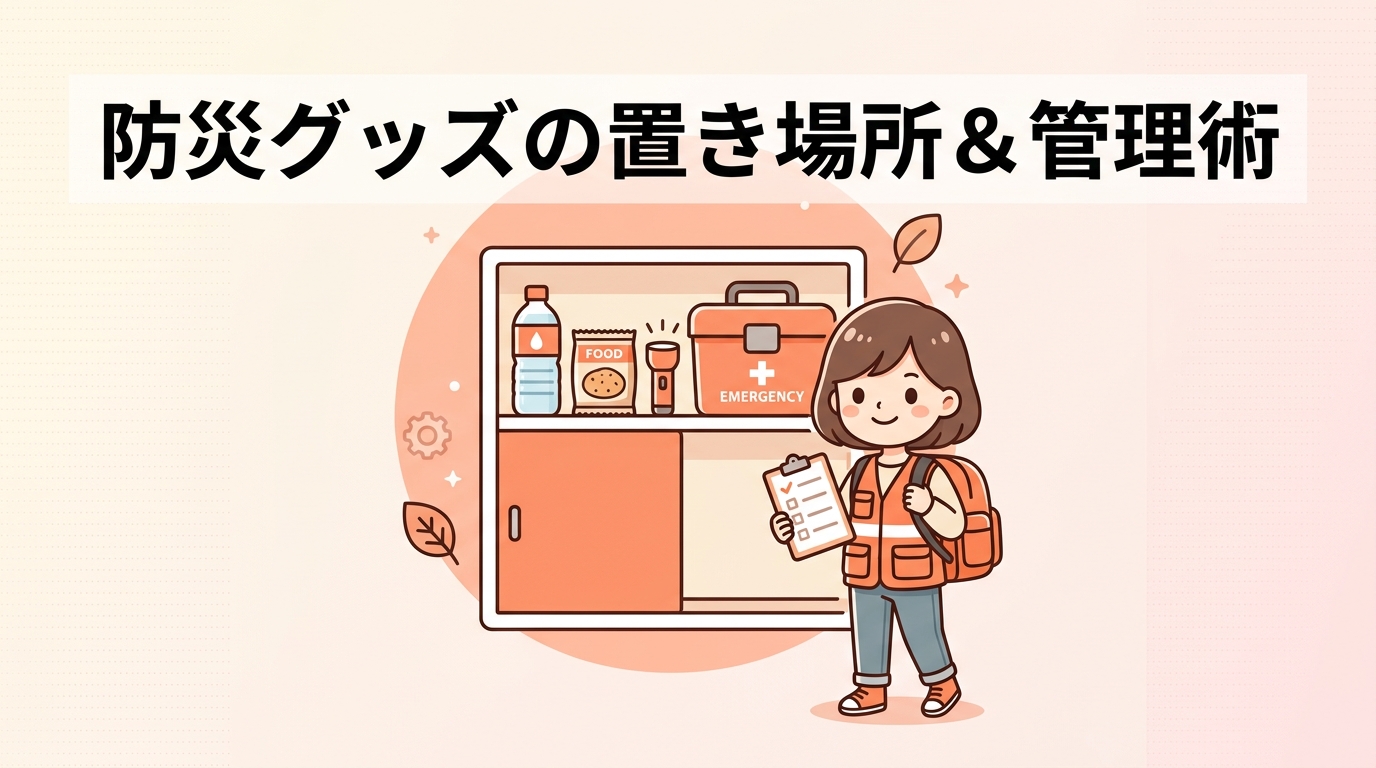 防災グッズの保管場所と管理術