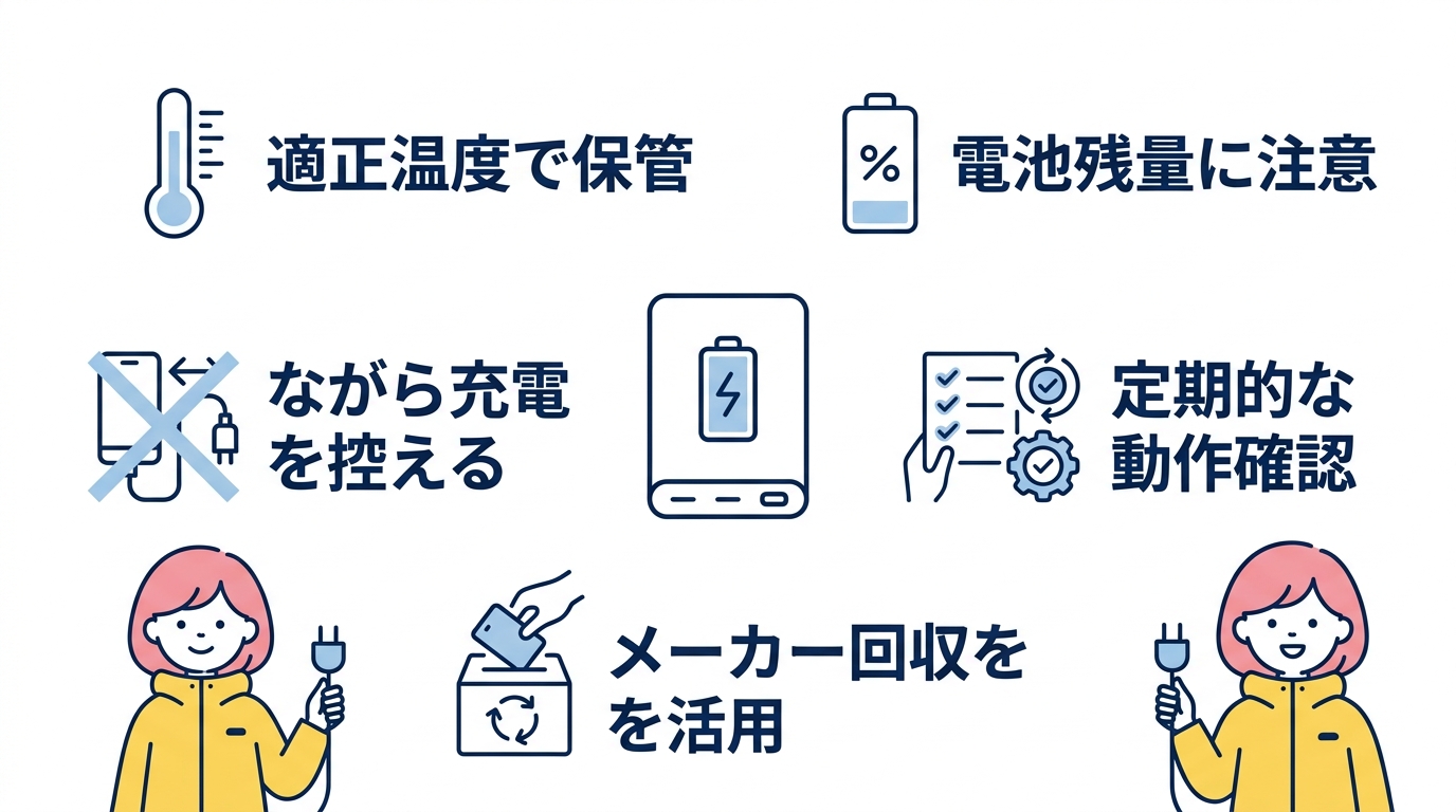 寿命を延ばす正しい保管と管理方法