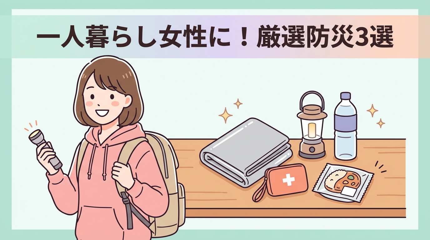 一人暮らし女性におすすめの防災セット3選