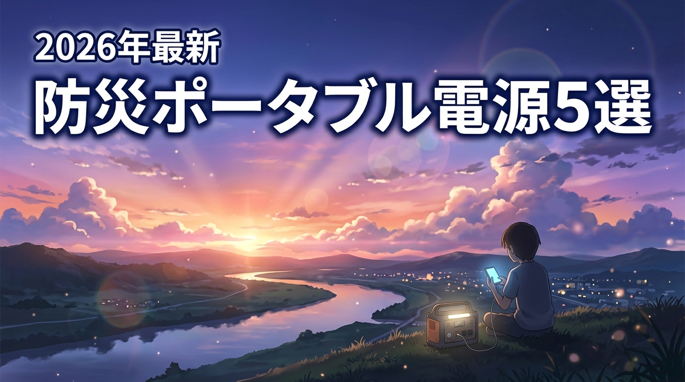 防災用ポータブル電源おすすめ5選【2026年最新】停電で家電は何時間使える？
