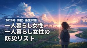 【防犯・衛生も安心】一人暮らし女性に必要な防災グッズリストと役立つ備え方