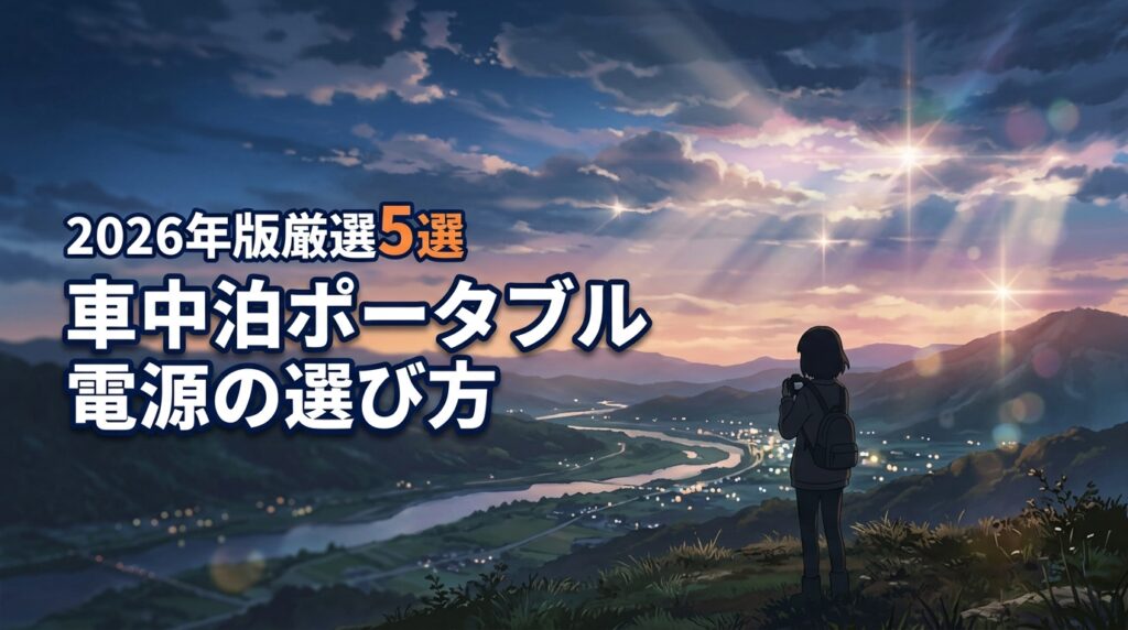 車中泊に最適なポータブル電源の選び方！容量・出力で失敗しないおすすめ5選